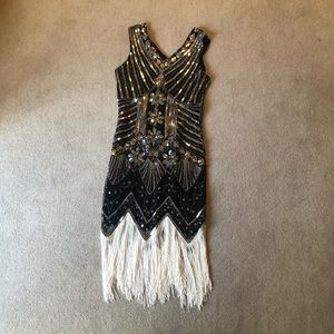 Vintage flapper dress & accessories NEW
